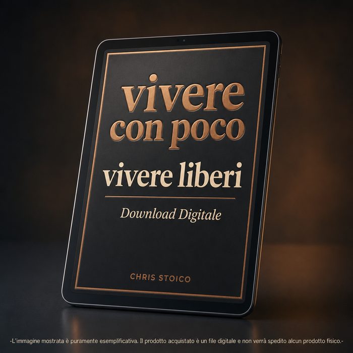 Vivere con poco, vivere liberi — Vademecum stoico + workbook compilabile